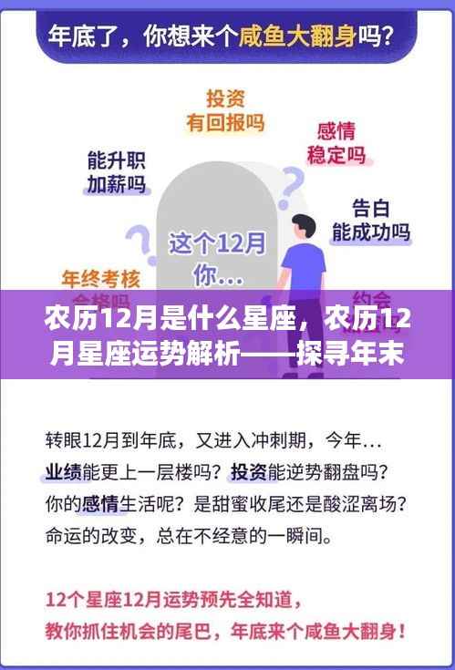 农历12月星座运势解析，探寻年末星座奥秘